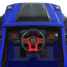 Детский электромобиль джип M 6257 EBLR-4 Mercedes Brabus, мягкое сиденье, синий фото 53