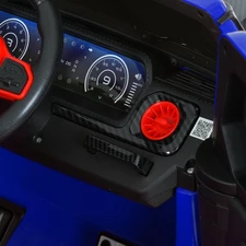 Детский электромобиль джип M 6257 EBLR-4 Mercedes Brabus, мягкое сиденье, синий фото 18