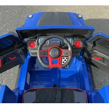 Детский электромобиль джип M 6257 EBLR-4 Mercedes Brabus, мягкое сиденье, синий фото 63