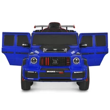 Детский электромобиль джип M 6257 EBLR-4 Mercedes Brabus, мягкое сиденье, синий фото 92