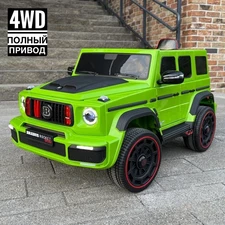 Детский джип M 6257 EBLR-5 зеленый, Mercedes Brabus, мягкие EVA колеса