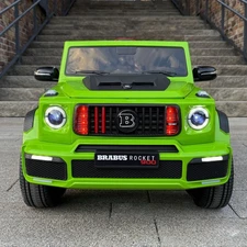 Детский джип M 6257 EBLR-5 зеленый, Mercedes Brabus, мягкие EVA колеса фото 14