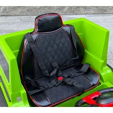 Детский джип M 6257 EBLR-5 зеленый, Mercedes Brabus, мягкие EVA колеса фото 16