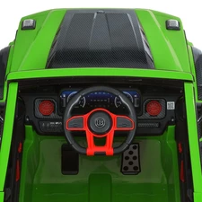 Детский джип M 6257 EBLR-5 зеленый, Mercedes Brabus, мягкие EVA колеса фото 22