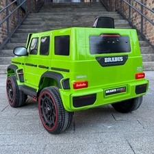 Детский джип M 6257 EBLR-5 зеленый, Mercedes Brabus, мягкие EVA колеса фото 37