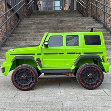 Детский джип M 6257 EBLR-5 зеленый, Mercedes Brabus, мягкие EVA колеса фото 41