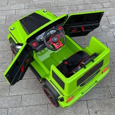 Детский джип M 6257 EBLR-5 зеленый, Mercedes Brabus, мягкие EVA колеса фото 71