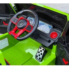 Детский джип M 6257 EBLR-5 зеленый, Mercedes Brabus, мягкие EVA колеса фото 92