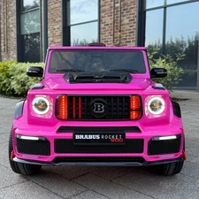 Детский джип M 6257 EBLR-8 розовый, Mercedes Brabus, мягкие EVA колеса фото 14