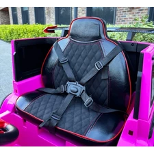 Детский джип M 6257 EBLR-8 розовый, Mercedes Brabus, мягкие EVA колеса фото 16