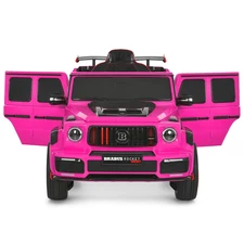 Детский джип M 6257 EBLR-8 розовый, Mercedes Brabus, мягкие EVA колеса фото 11