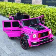 Детский джип M 6257 EBLR-8 розовый, Mercedes Brabus, мягкие EVA колеса купить