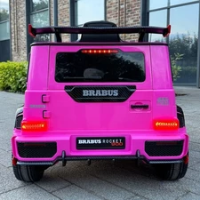 Детский джип M 6257 EBLR-8 розовый, Mercedes Brabus, мягкие EVA колеса фото 41