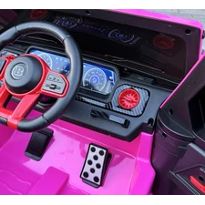 Детский джип M 6257 EBLR-8 розовый, Mercedes Brabus, мягкие EVA колеса фото 92