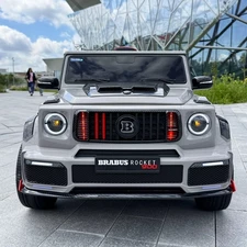 Детский джип M 6257 EBLR-11 серый, Mercedes Brabus, мягкие EVA колеса фото 14