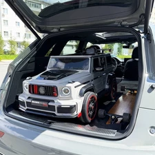 Детский джип M 6257 EBLR-11 серый, Mercedes Brabus, мягкие EVA колеса фото 22