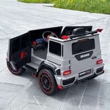 Детский джип M 6257 EBLR-11 серый, Mercedes Brabus, мягкие EVA колеса фото 54
