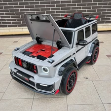 Детский джип M 6257 EBLR-11 серый, Mercedes Brabus, мягкие EVA колеса фото 63