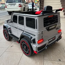 Детский джип M 6257 EBLR-11 серый, Mercedes Brabus, мягкие EVA колеса фото 71