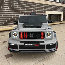 Детский джип M 6257 EBLR-11 серый, Mercedes Brabus, мягкие EVA колеса фото 86