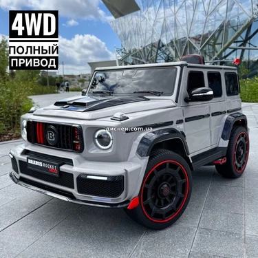 Детский джип M 6257 EBLR-11 серый, Mercedes Brabus, мягкие EVA колеса