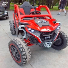 Детский электромобиль багги M 6256 EBLR-3 красный, мягкое сиденье купить