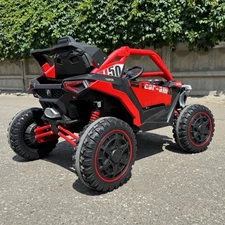 Детский электромобиль багги M 6256 EBLR-3 красный, мягкое сиденье фото 37