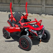 Детский электромобиль багги M 6256 EBLR-3 красный, мягкое сиденье фото 41