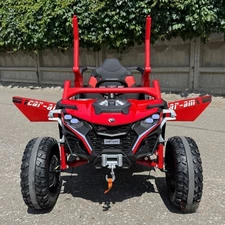 Детский электромобиль багги M 6256 EBLR-3 красный, мягкое сиденье фото 54