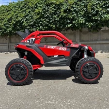 Детский электромобиль багги M 6256 EBLR-3 красный, мягкое сиденье фото 71