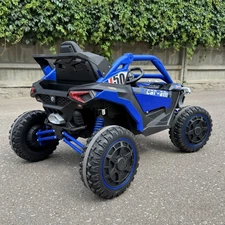 Детский электромобиль багги M 6256 EBLR-4 синий, мягкое сиденье фото 37