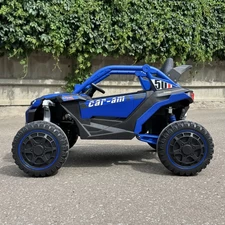 Детский электромобиль багги M 6256 EBLR-4 синий, мягкое сиденье фото 54