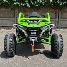 Детский электромобиль багги M 6256 EBLR-5 зеленый, мягкое сиденье фото 14