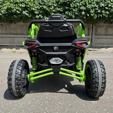 Детский электромобиль багги M 6256 EBLR-5 зеленый, мягкое сиденье фото 41