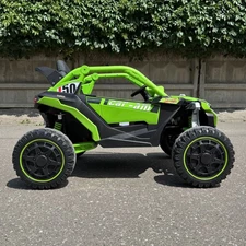 Детский электромобиль багги M 6256 EBLR-5 зеленый, мягкое сиденье фото 63