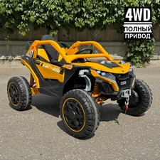 Детский электромобиль M 6256 EBLR-6 багги, мягкое сиденье, желтый