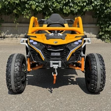 Детский электромобиль M 6256 EBLR-6 багги, мягкое сиденье, желтый фото 14