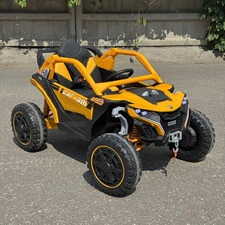 Детский электромобиль M 6256 EBLR-6 багги, мягкое сиденье, желтый купить