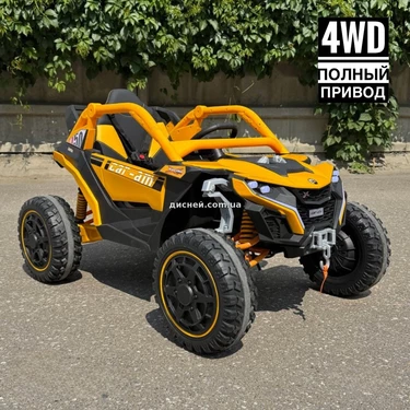 Детский электромобиль M 6256 EBLR-6 багги, мягкое сиденье, желтый