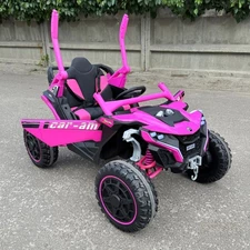 Детский электромобиль для девочки M 6256 EBLR-8 багги, мягкое сиденье, розовый купить