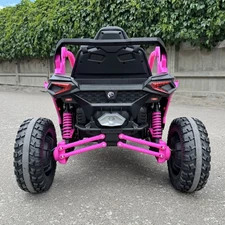 Детский электромобиль для девочки M 6256 EBLR-8 багги, мягкое сиденье, розовый фото 41