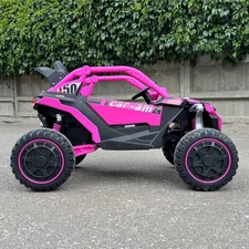 Детский электромобиль для девочки M 6256 EBLR-8 багги, мягкое сиденье, розовый фото 54