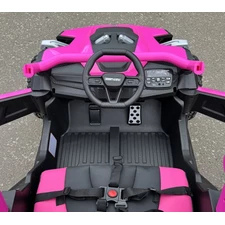 Детский электромобиль для девочки M 6256 EBLR-8 багги, мягкое сиденье, розовый фото 63