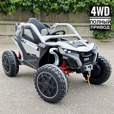 Детский электромобиль M 6256 EBLR-11 багги, мягкое сиденье, серый