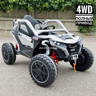 Детский электромобиль M 6256 EBLR-11 багги, мягкое сиденье, серый