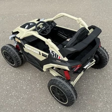 Детский электромобиль M 6256 EBLR-13 багги, мягкое сиденье, бежевый фото 37