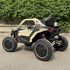 Детский электромобиль M 6256 EBLR-13 багги, мягкое сиденье, бежевый фото 54