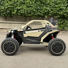 Детский электромобиль M 6256 EBLR-13 багги, мягкое сиденье, бежевый фото 63