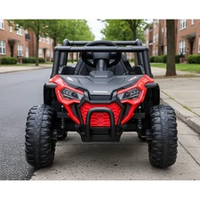 Детский электромобиль багги M 6258 EBLR-3 красный, мягкое сиденье фото 14