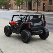 Детский электромобиль багги M 6258 EBLR-3 красный, мягкое сиденье фото 54